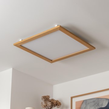Brilagi - Plafonnier SLIMFRAME WOOD LED/58W/230V 64x64 cm marron