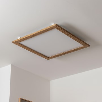 Brilagi - Plafonnier SLIMFRAME WOOD LED/58W/230V 64x64 cm marron