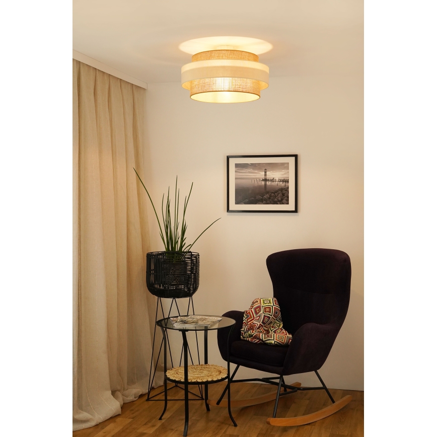 Brilagi - Plafonnier SPACE LIGHT 1xE27/15W/230V d. 50 cm beige/crème