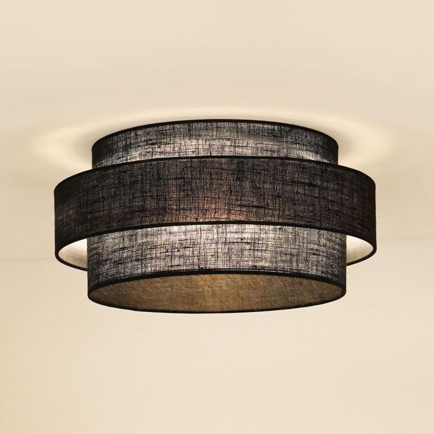 Brilagi - Plafonnier SPACE YUTE LED/12W/230V d. 50 cm 3000K/4000K/6400K noir