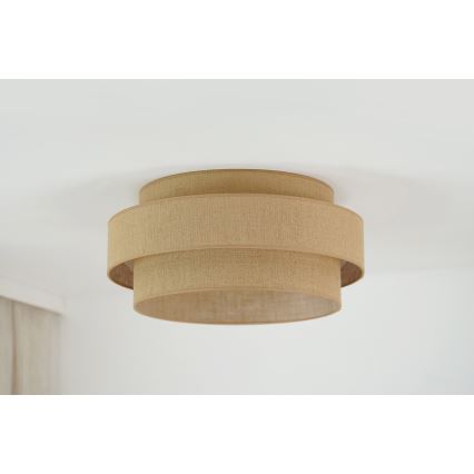 Brilagi - Plafonnier SPACE YUTE LED/12W/230V d. 50 cm 3000K/4000K/6400K beige