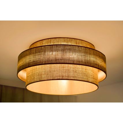 Brilagi - Plafonnier SPACE YUTE LED/12W/230V d. 50 cm 3000K/4000K/6400K beige