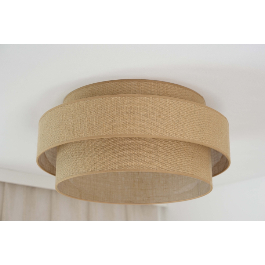 Brilagi - Plafonnier SPACE YUTE LED/12W/230V d. 50 cm 3000K/4000K/6400K beige