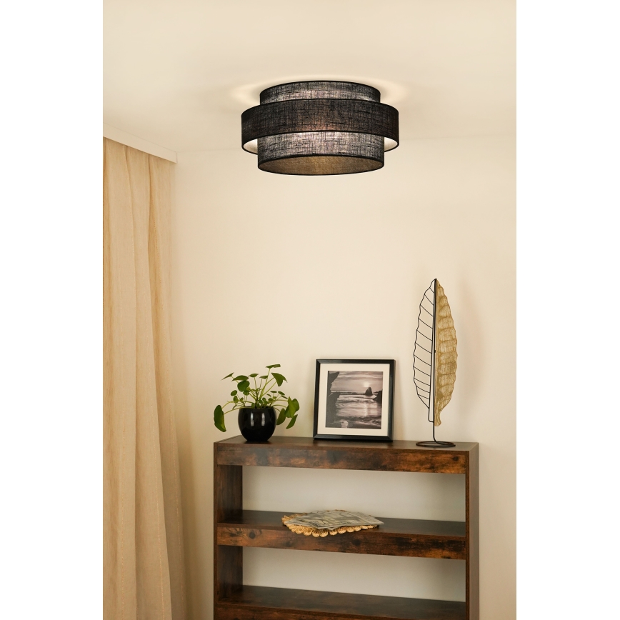 Brilagi - Plafonnier SPACE YUTE LED/12W/230V d. 50 cm 3000K/4000K/6400K noir