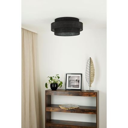 Brilagi - Plafonnier SPACE YUTE LED/12W/230V d. 50 cm 3000K/4000K/6400K noir