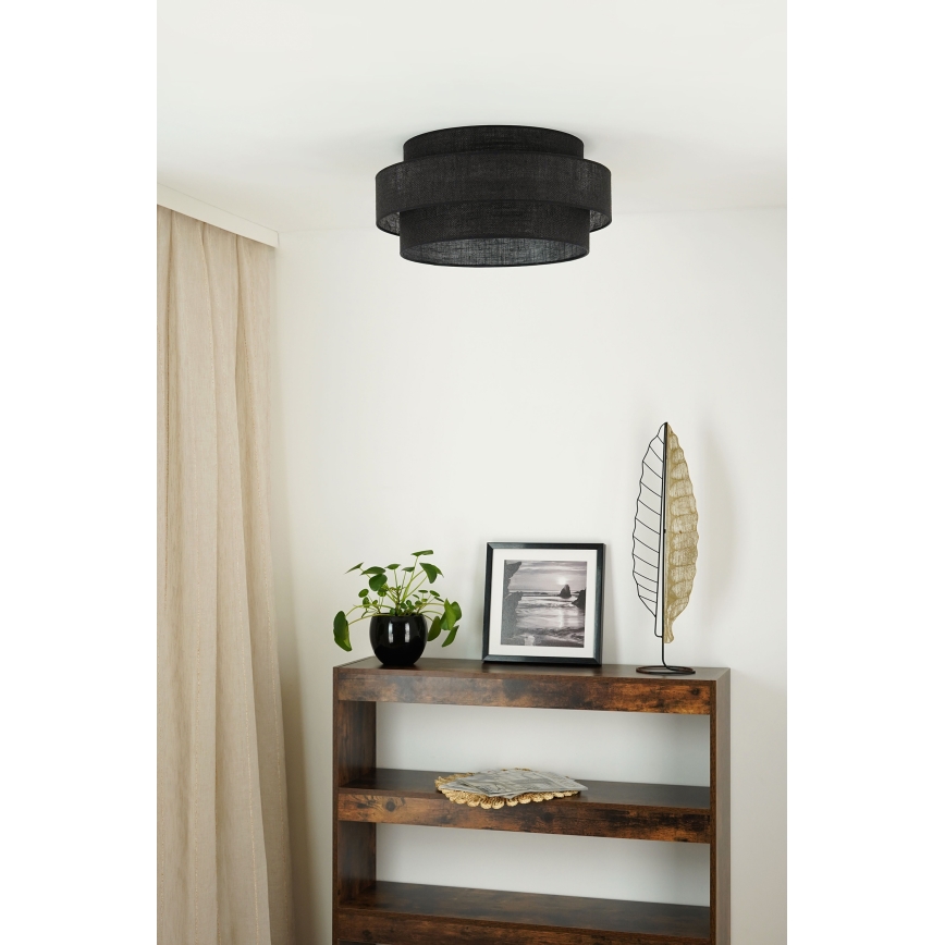 Brilagi - Plafonnier SPACE YUTE LED/12W/230V d. 50 cm 3000K/4000K/6400K noir