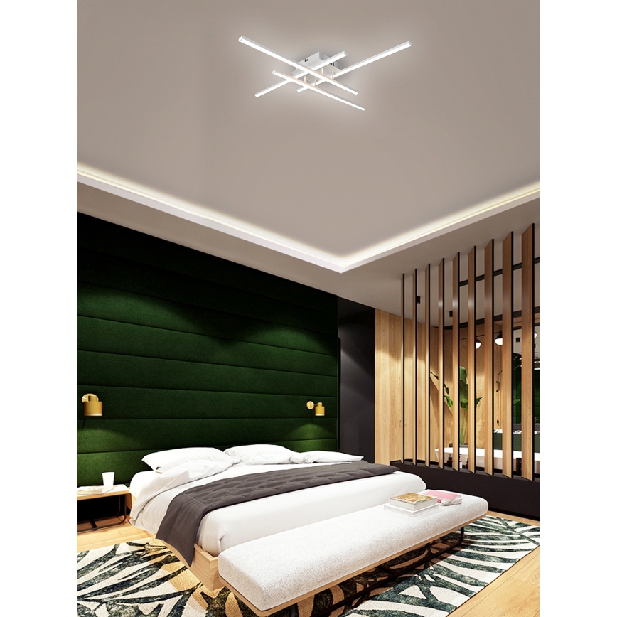 Brilagi - Plafonnier STRIPES LED/37W/230V blanc