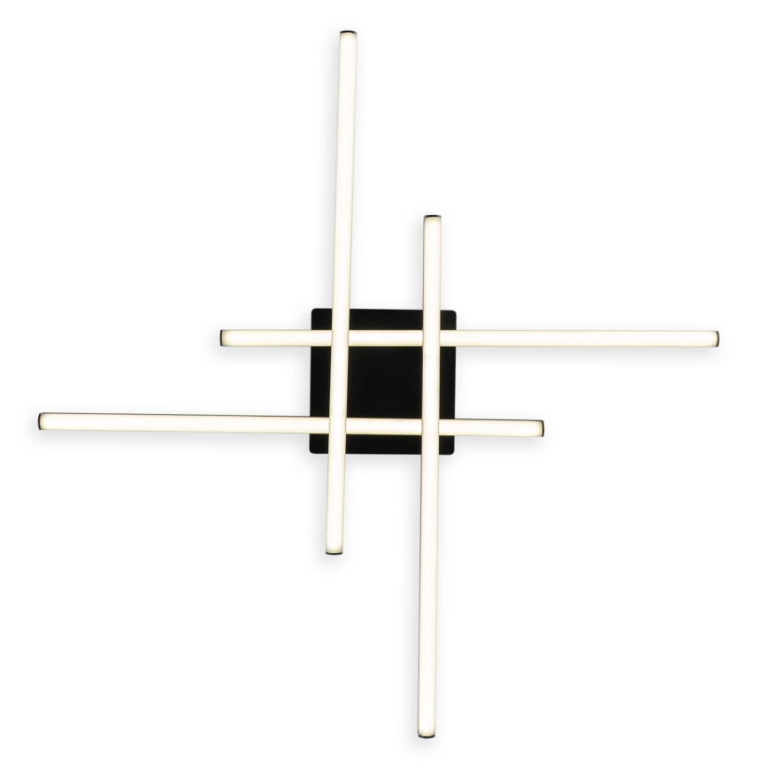 Brilagi - Plafonnier LED STRIPES LED/37W/230V 68x68 cm noir