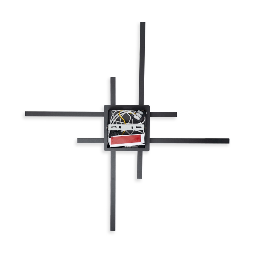 Brilagi - Plafonnier LED STRIPES LED/37W/230V 68x68 cm noir