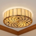 BRILAGI - Plafonnier Tiffany en vitrail IVORY 2xE27/60W/230V Ø 40 cm