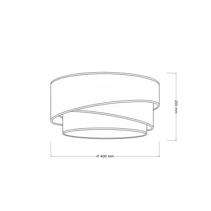 Brilagi - Plafonnier TRIO 1xE27/60W/230V Ø 40 cm crème/gris
