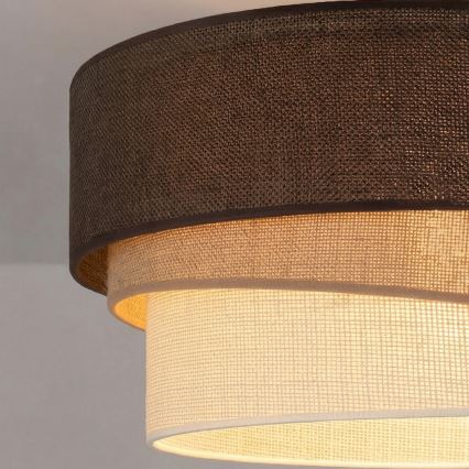 Brilagi - Plafonnier TRIO 1xE27/60W/230V Ø 40 cm marron/beige/blanc