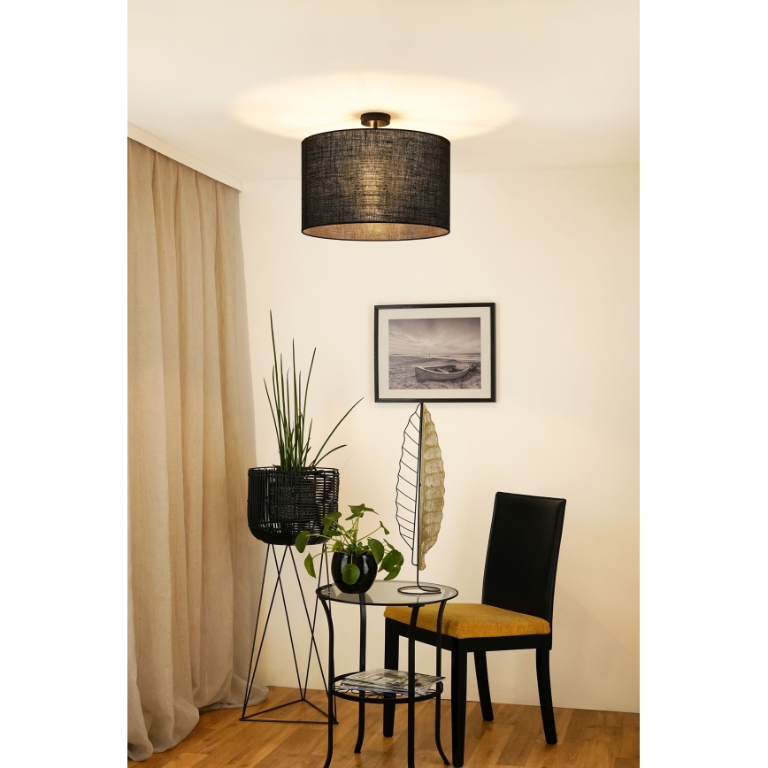 Brilagi - Plafonnier TUBES ROLLER 1xE27/15W/230V d. 50 cm noir