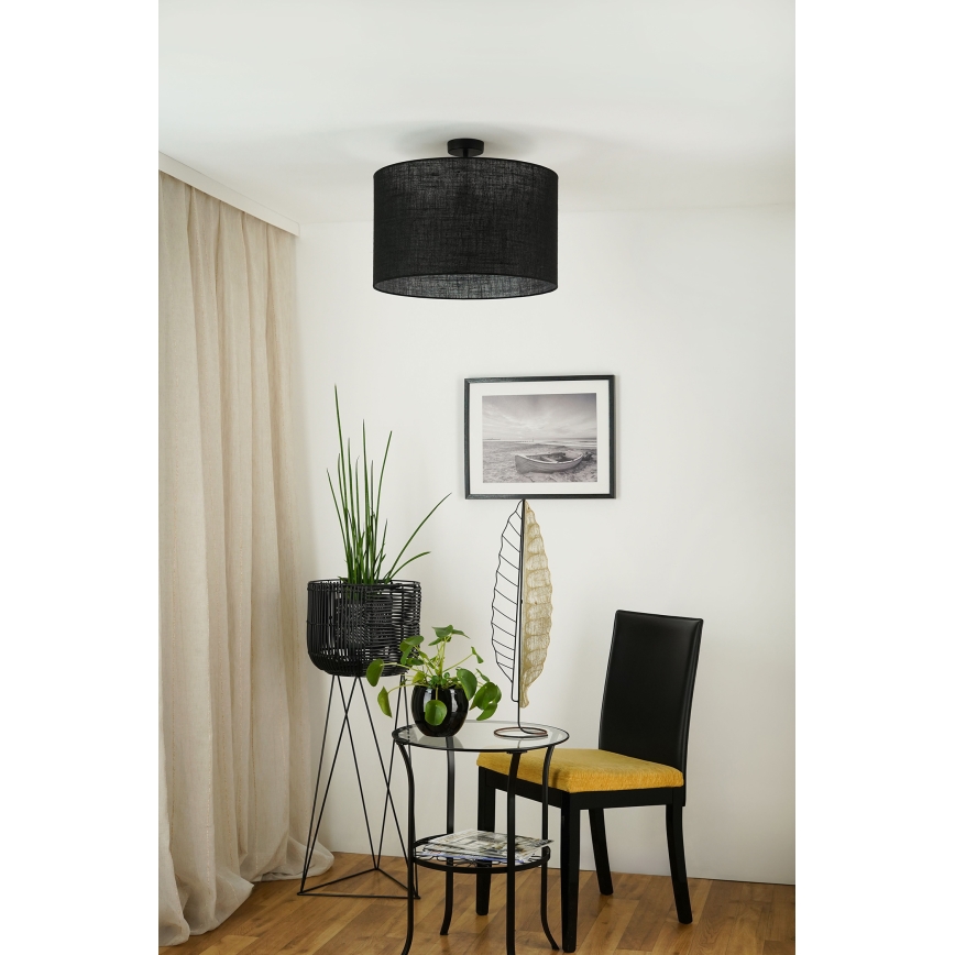 Brilagi - Plafonnier TUBES ROLLER 1xE27/15W/230V d. 50 cm noir