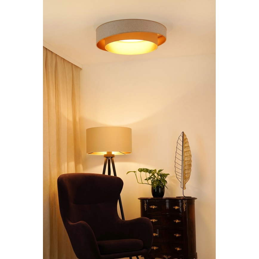 Brilagi - Plafonnier VEGAS SHINE LED/24W/230V d. 60 cm beige/crème