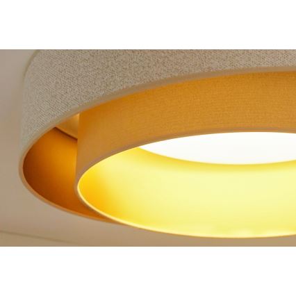 Brilagi - Plafonnier VEGAS SHINE LED/24W/230V d. 60 cm beige/crème