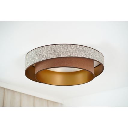 Brilagi - Plafonnier VEGAS SHINE LED/24W/230V d. 60 cm marron