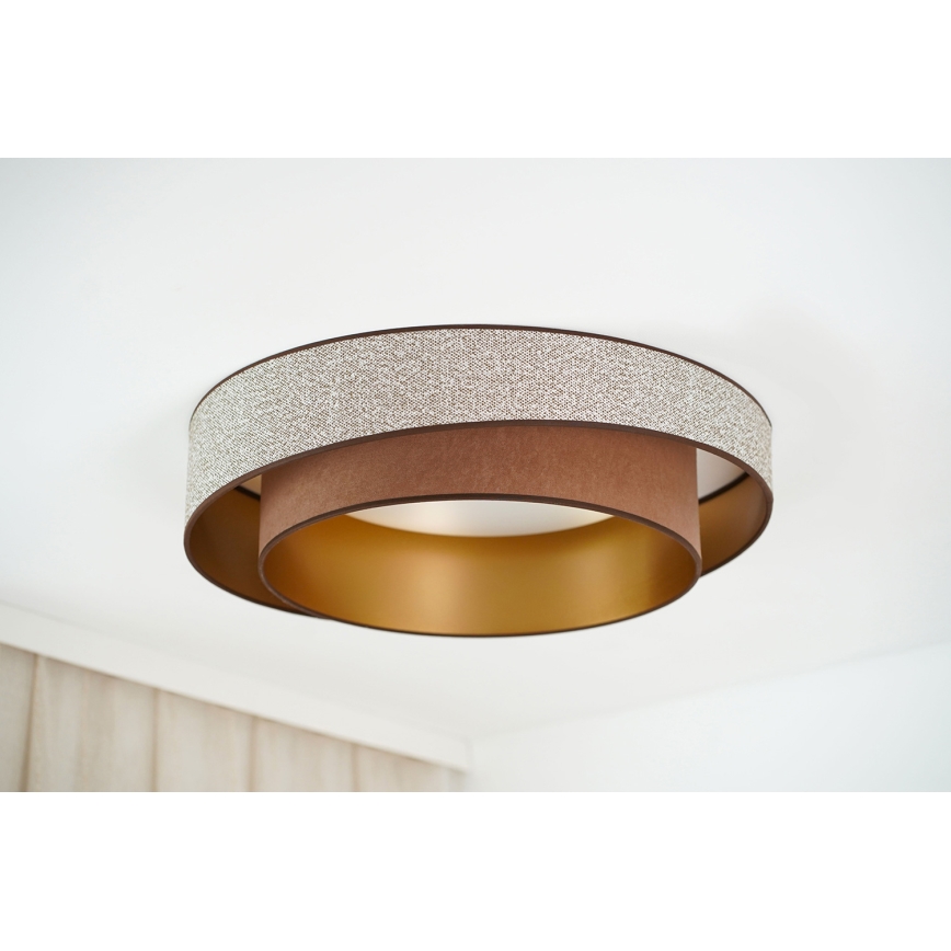Brilagi - Plafonnier VEGAS SHINE LED/24W/230V d. 60 cm marron
