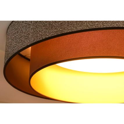 Brilagi - Plafonnier VEGAS SHINE LED/24W/230V d. 60 cm marron