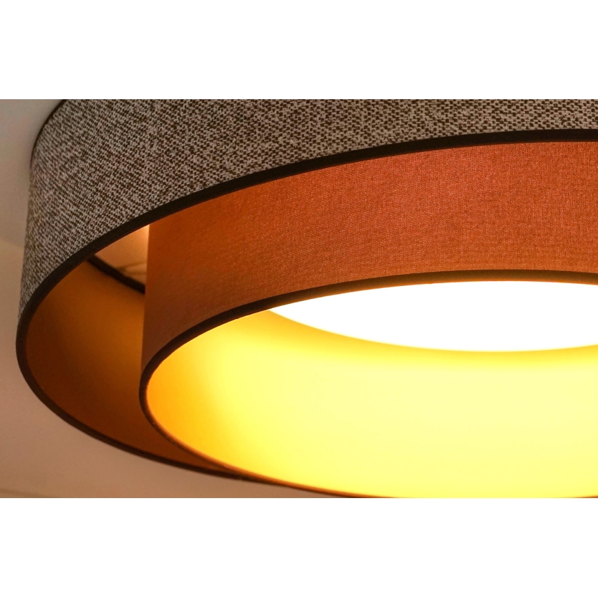 Brilagi - Plafonnier VEGAS SHINE LED/24W/230V d. 60 cm marron