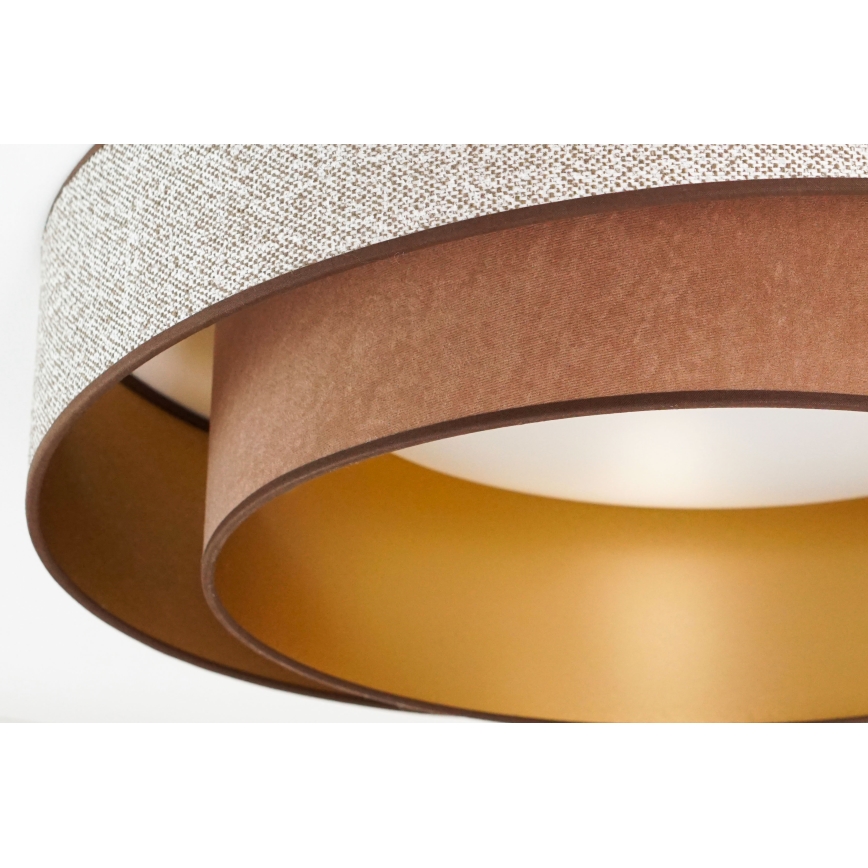 Brilagi - Plafonnier VEGAS SHINE LED/24W/230V d. 60 cm marron