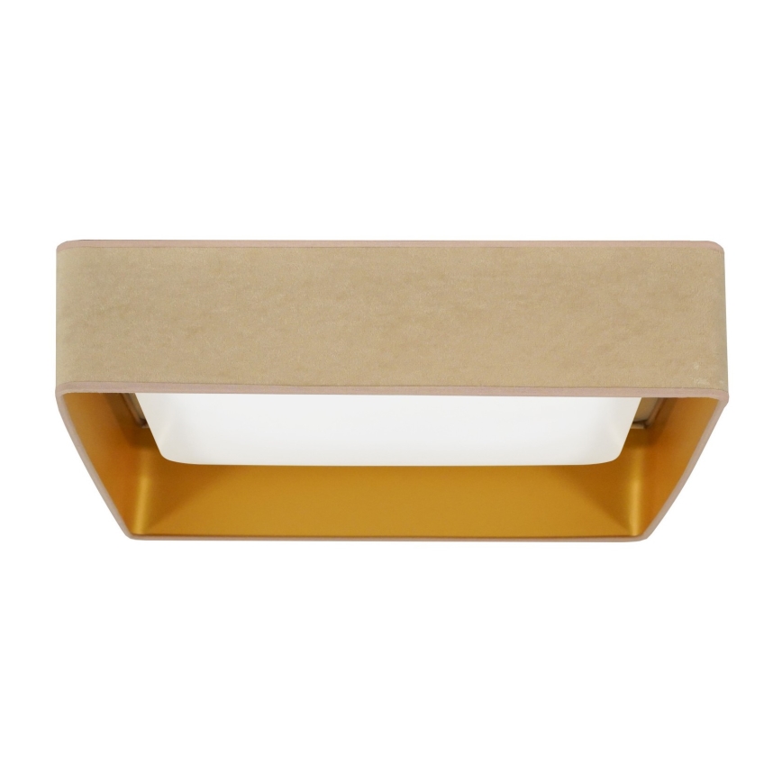 Brilagi - Plafonnier VELVET SQUARE LED/24W/230V beige