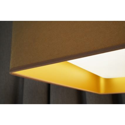 Brilagi - Plafonnier VELVET SQUARE LED/24W/230V beige