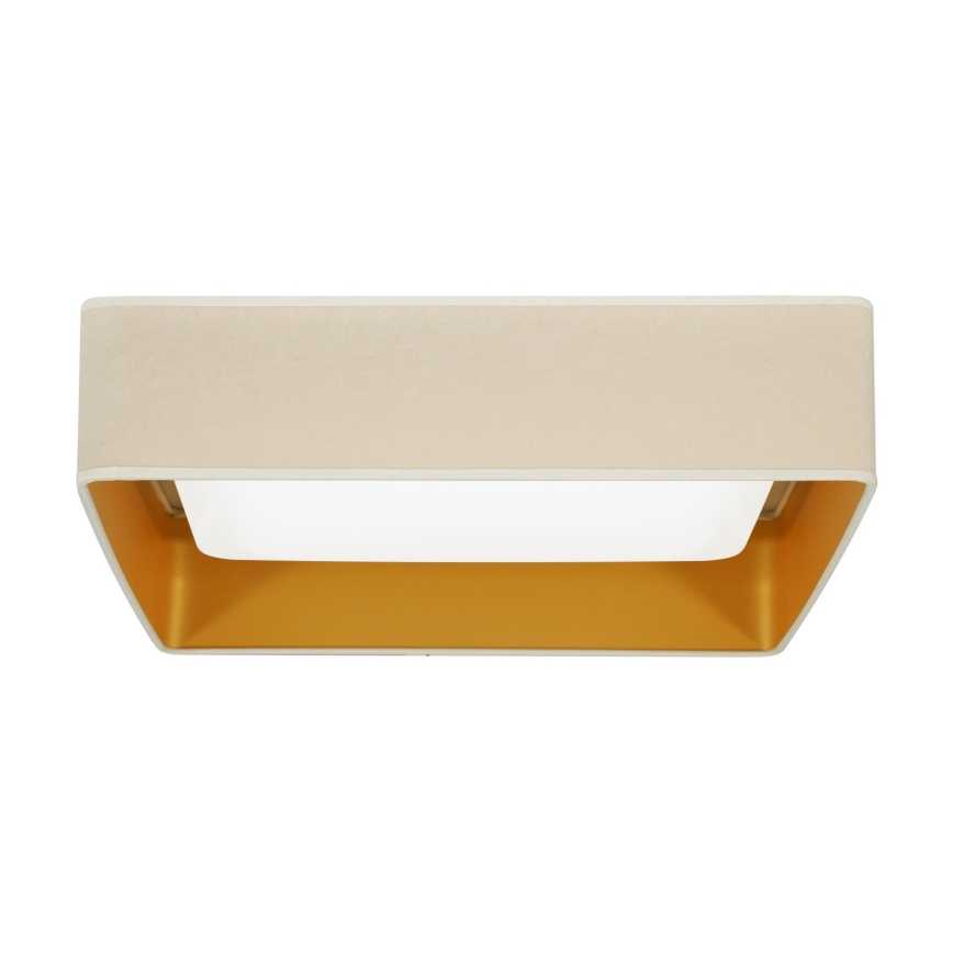 Brilagi - Plafonnier VELVET SQUARE LED/24W/230V crème
