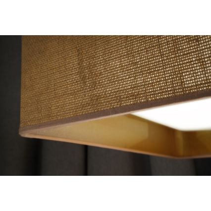 Brilagi - Plafonnier VELVET SQUARE LED/24W/230V marron