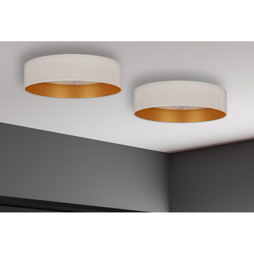 Brilagi - Plafonnier VELVET STAR LED/24W/230V d. 40 cm 3000K/4000K/6400K crème/doré