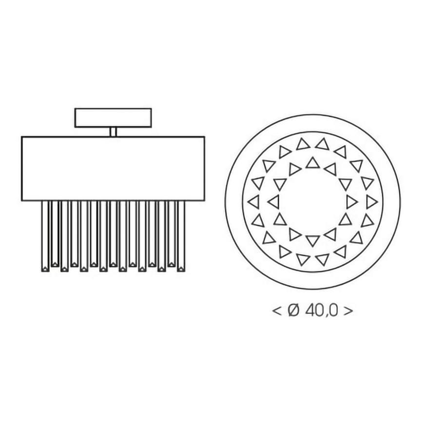 BRILAGI - Plafonnier VERVE 4xE14/40W/230V Ø 40 cm doré