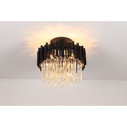 Brilagi - Plafonnier VERVE 4xE14/40W/230V Ø 40 cm noir