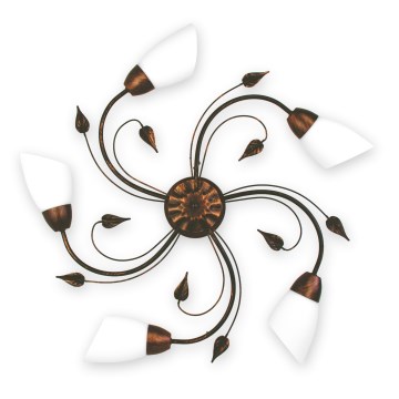 BRILAGI - Plafonnier WILLOW 5xE27/40W/230V Ø 75 cm bronze