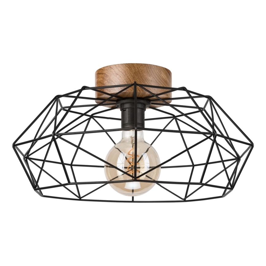 Brilagi - Plafonnier WOODY BASKET 1xE27/60W/230V chêne noyer