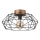 Brilagi - Plafonnier WOODY BASKET 1xE27/60W/230V chêne noyer