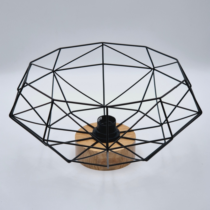 Brilagi - Plafonnier WOODY BASKET 1xE27/60W/230V chêne noyer