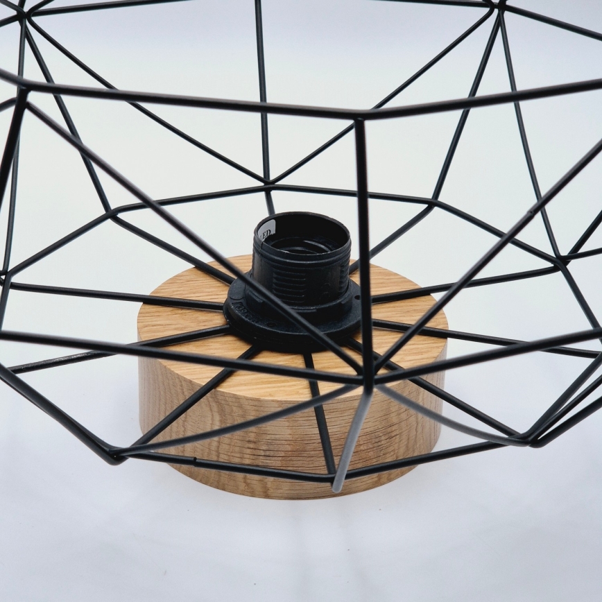 Brilagi - Plafonnier WOODY BASKET 1xE27/60W/230V chêne noyer