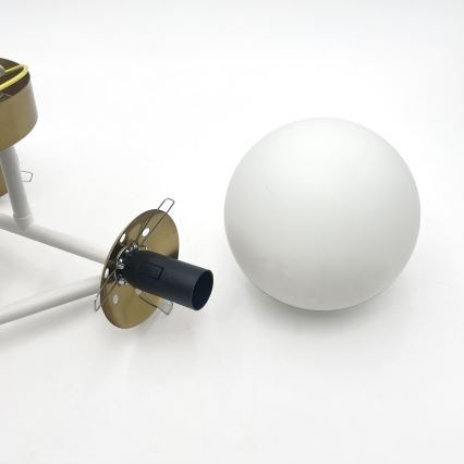 Brilagi - Plafonnière MALIVA 4xE14/15W/230V goud/wit