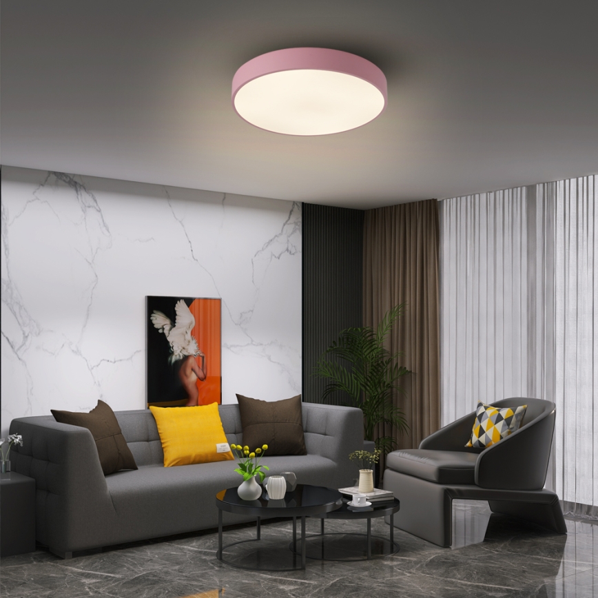 Brilagi - LED plafondlamp POOL LED/36W/230V 3000/4000/6000K Ø 30 cm roze