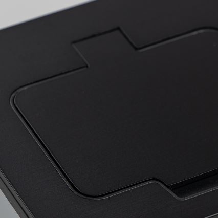 Brilagi - Prise de sol encastrée d'extérieur IP55, noire, rectangulaire