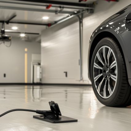 Brilagi - Prise double encastrée au sol d'extérieur IP55 noire rectangulaire