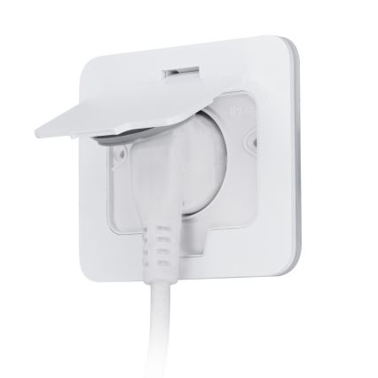 BRILAGI - Prise encastrable de cuisine INBOX IP55, blanche et rectangulaire