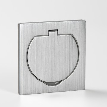 Brilagi - Prise encastrée de cuisine INBOX IP55, chrome mat, carrée