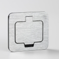 Brilagi - Prise encastrée de cuisine INBOX IP55 chrome mat rectangulaire
