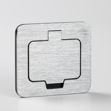 Brilagi - Prise encastrée de cuisine INBOX IP55 chrome mat rectangulaire