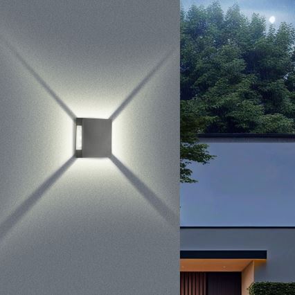 Brilagi - QUADRAY LED buitenwandlamp LED/4W/230V antraciet IP65