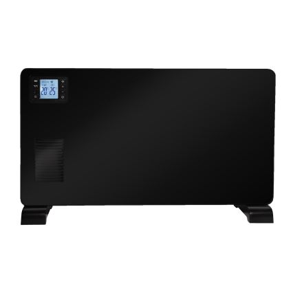 Brilagi - Radiateur convecteur électrique 1000/1300/2300W LCD/timer/TURBO/thermostat noir + télécommande