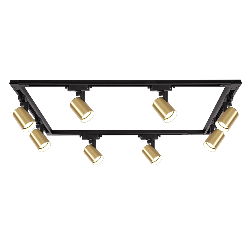 Brilagi - Railspot in HUSKY-railsysteem 8xGU10/10W/230V zwart/goud