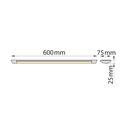 Brilagi - Réglette de cuisine AVERO LED/16W/230V 60 cm