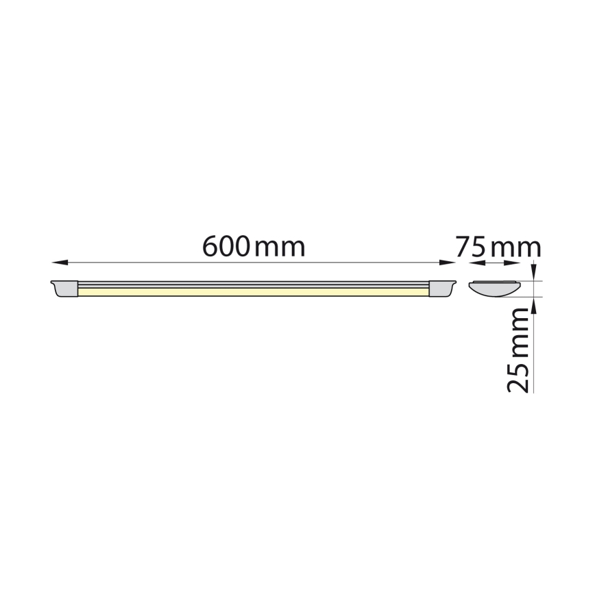 Brilagi - Réglette de cuisine AVERO LED/16W/230V 60 cm